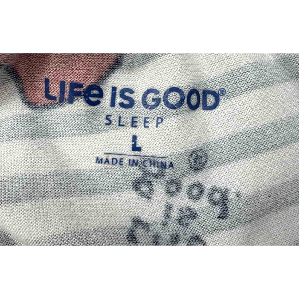 Life Is Good 2 Piece Pajama Set Tee Shirt & Pants 